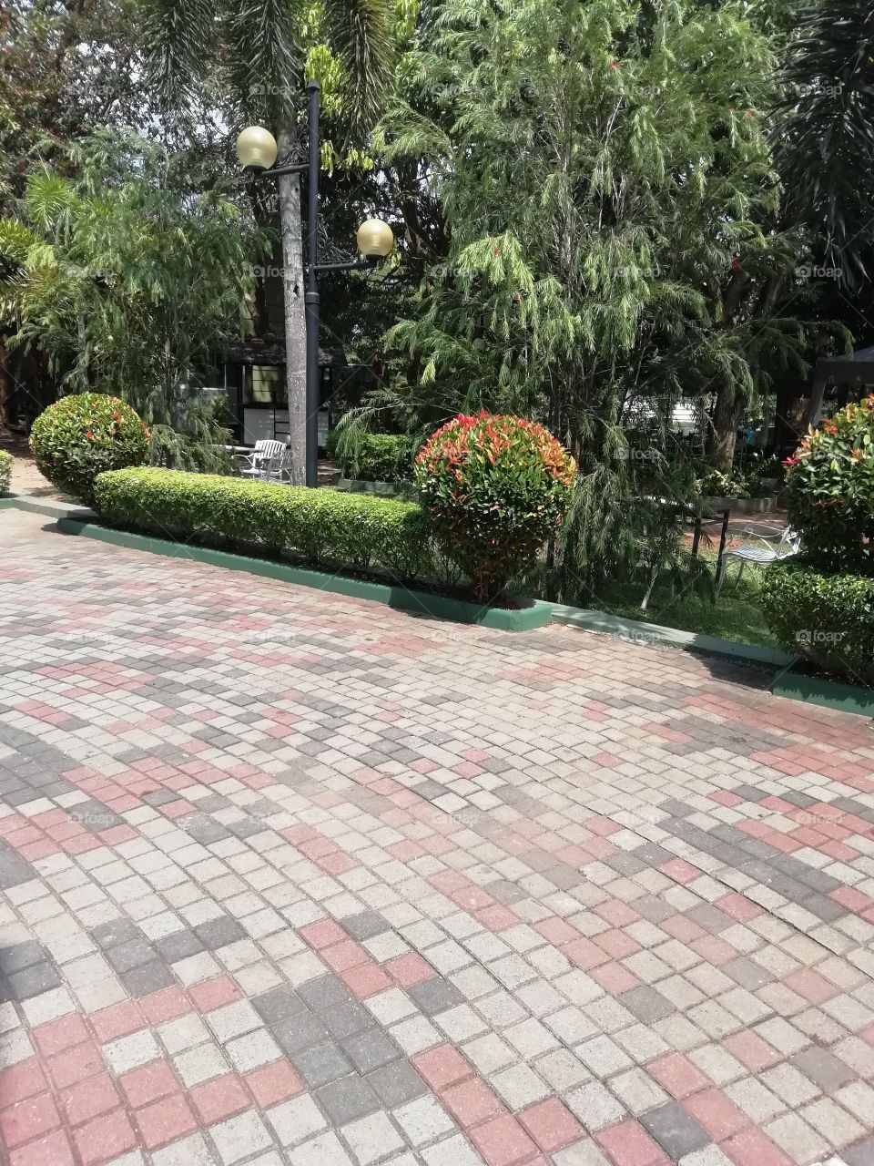 Resort surrounding # Relaxing indeed 😊... Lovely design on floor