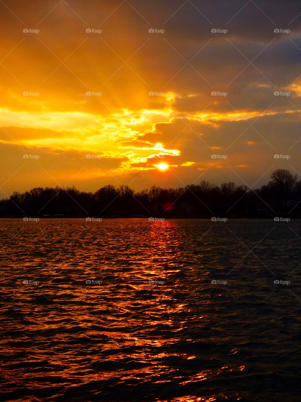 Lake sunset views
