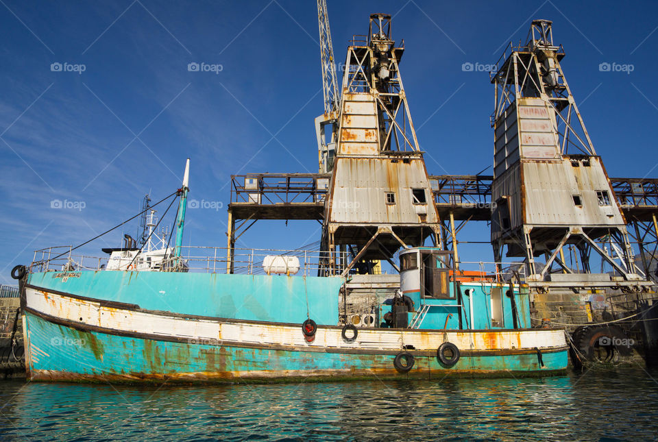 Rusty Ship in Cape Town, South Africa