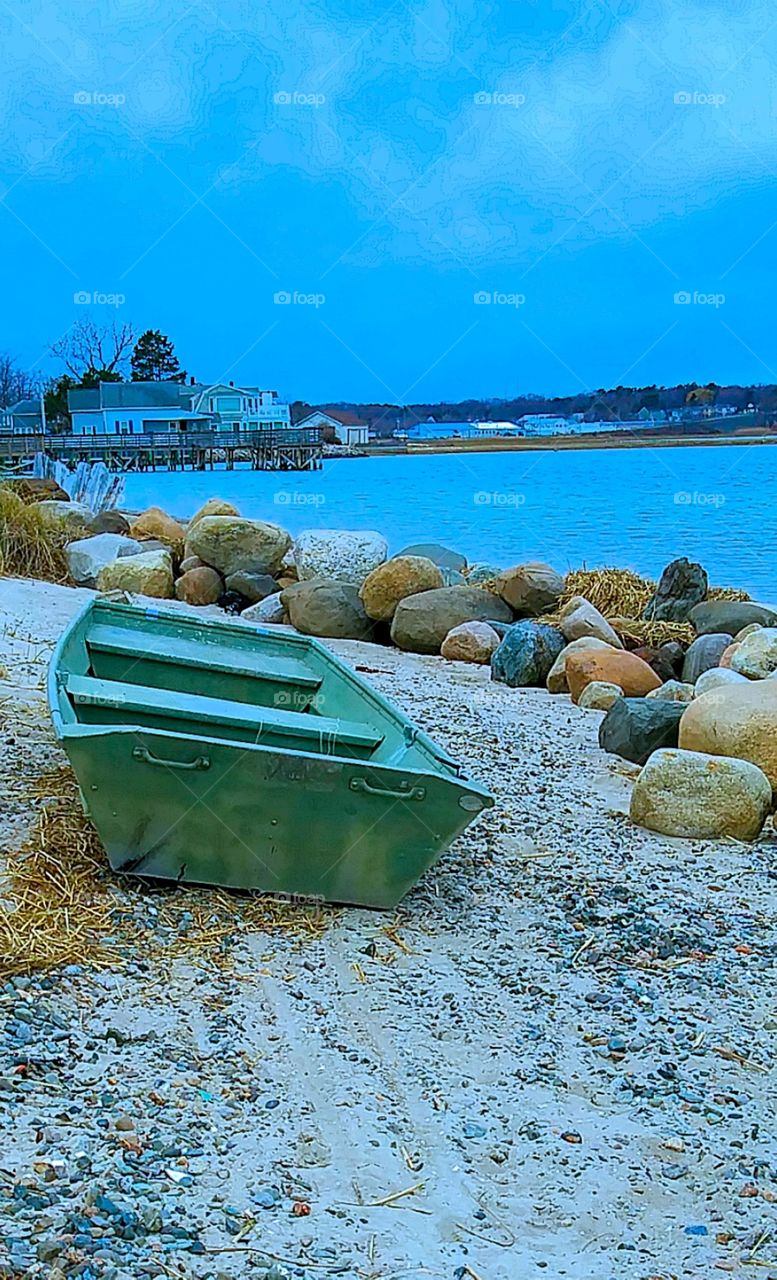 green dinghy