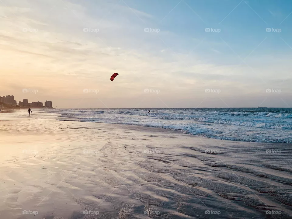Sunset at the beach in Brazil 