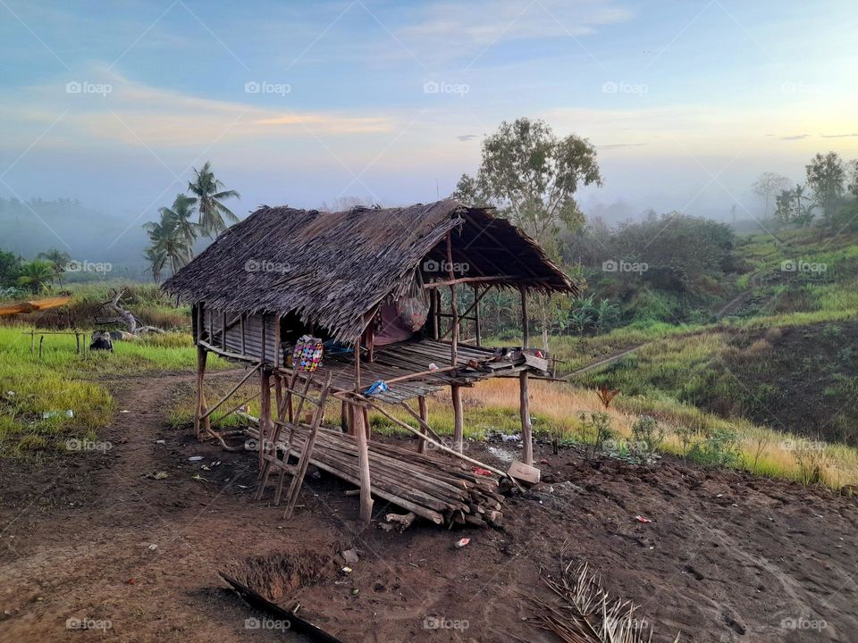 A hut in the countryside