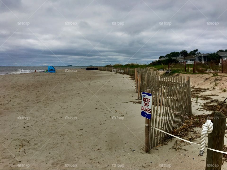 Low Country Beach with Fences