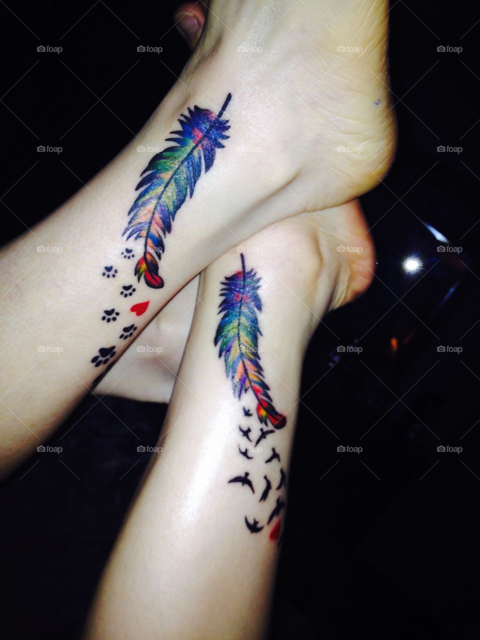 Feather tattoos 