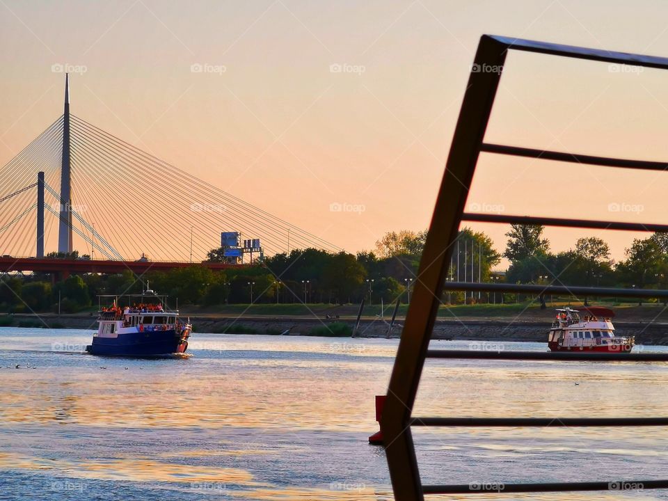 Sava river Belgrade serbia
