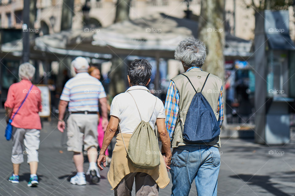 Elderly Tourists Couples