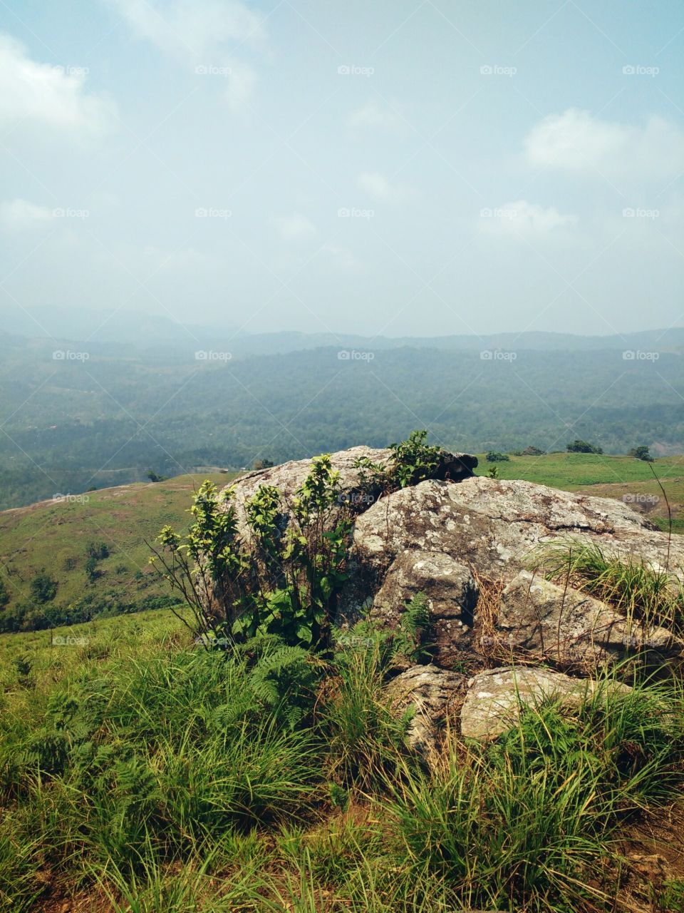 rock on mountain peak