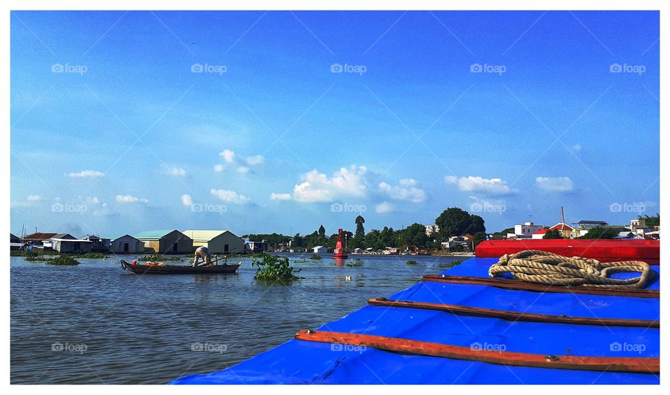 Tourism river in summer