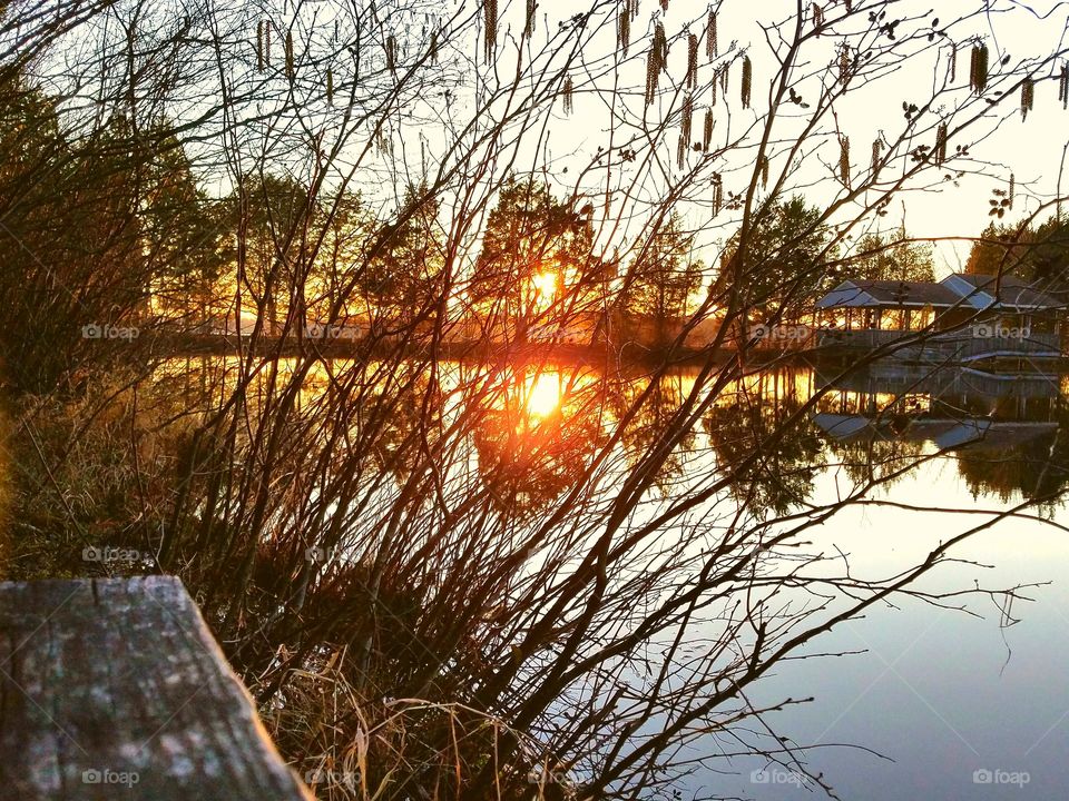 Sunset on a Lake