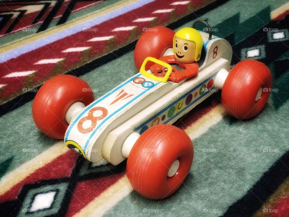 Vintage 1960's Fisher Price Bouncy Racer