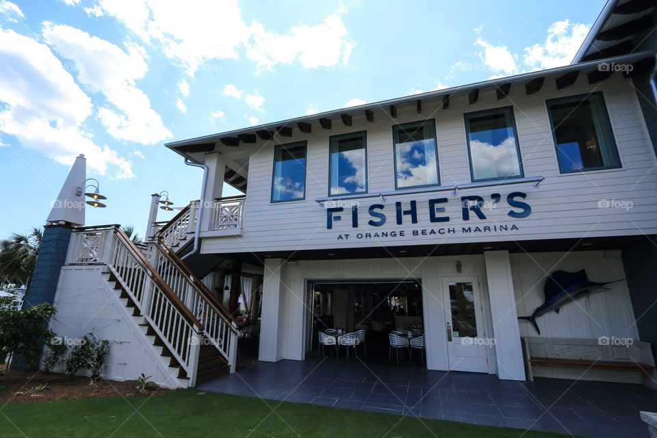 Fisher restaurant at Orange Beach marina Alabama USA