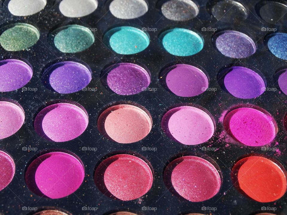 Colorful eye makeup palette