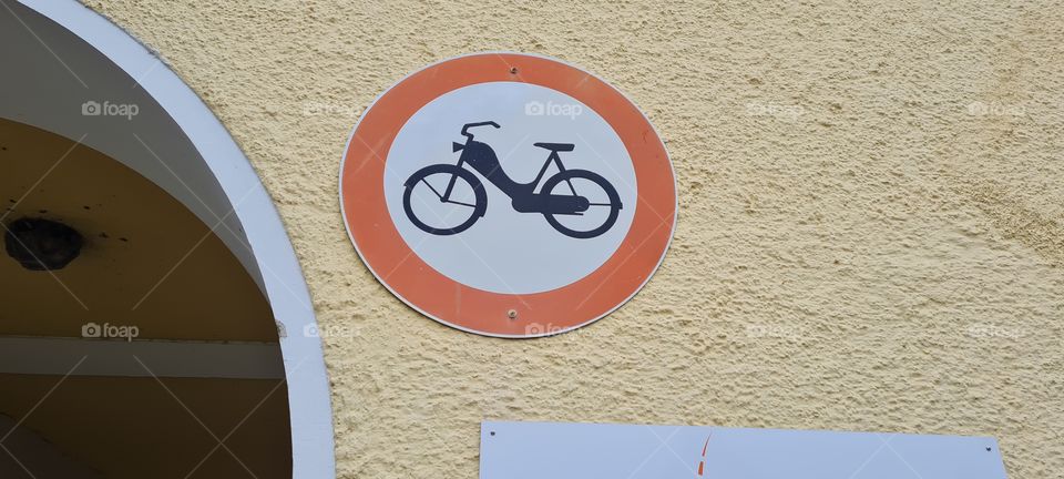 Schild Motorrad