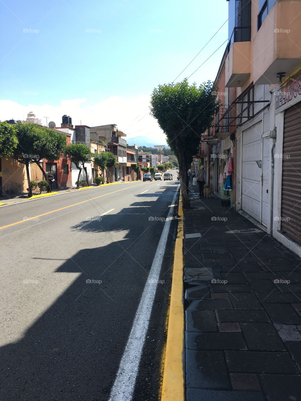 Calle en Tlaxcala.