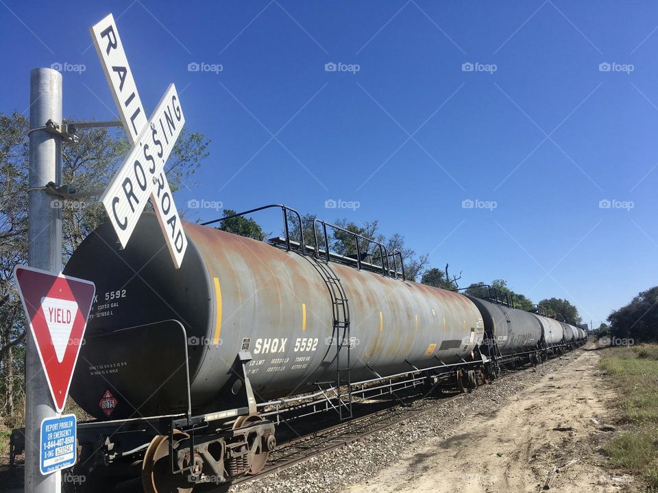 Train part abandoned on the tracks 