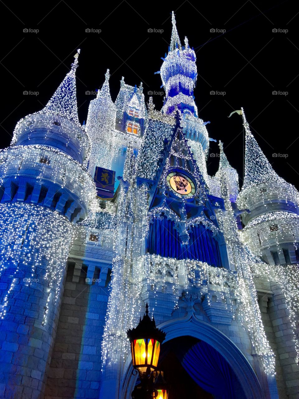Winter time at Cinderella castle. 