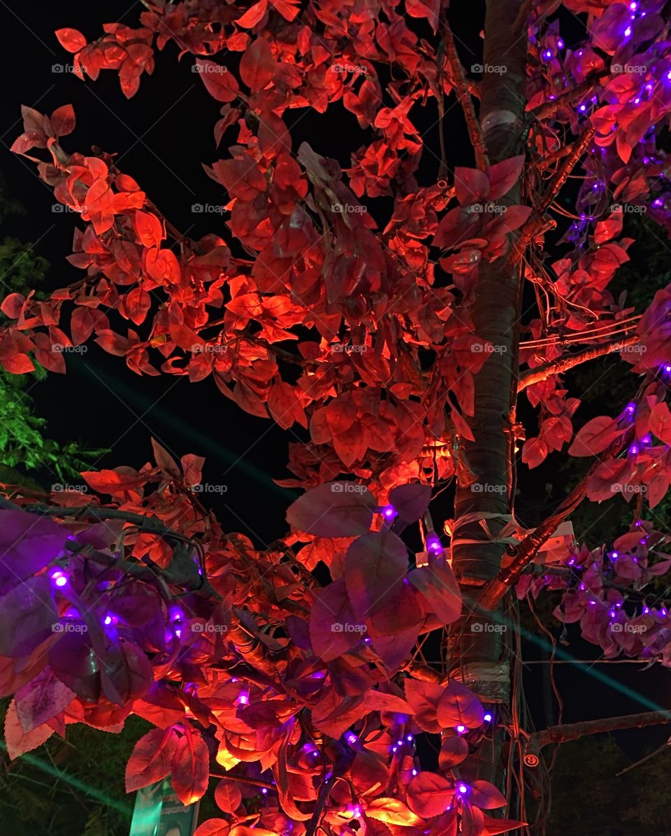 Electric tree at street way