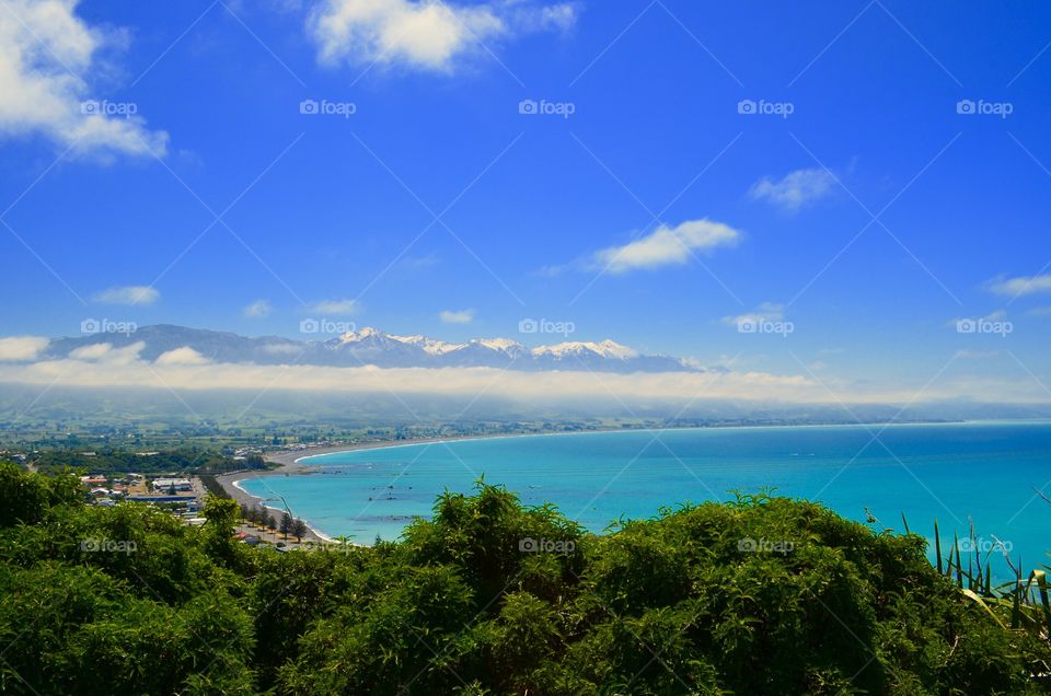 Kaikoura beach New Zealand