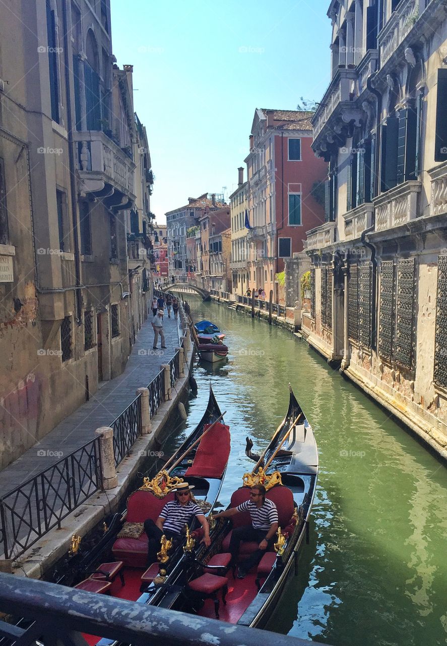 Gondolas in Venice