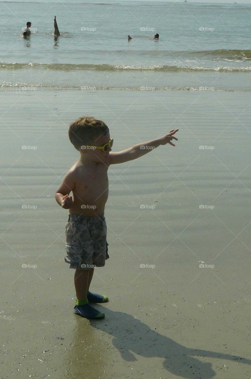 boy at the beach