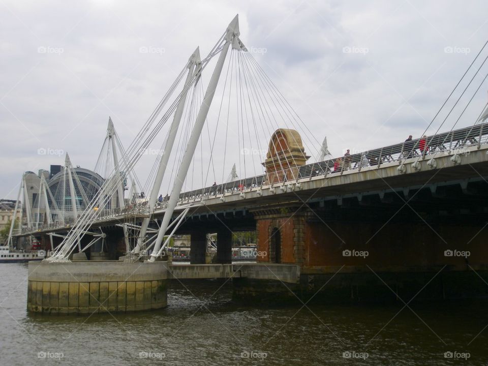 THE GOLDEN JUBILEE BRIDGE LONDON, ENGLAND