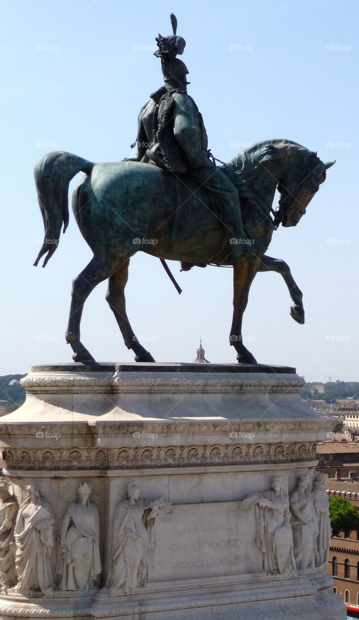 italy statue rome horse by markworld