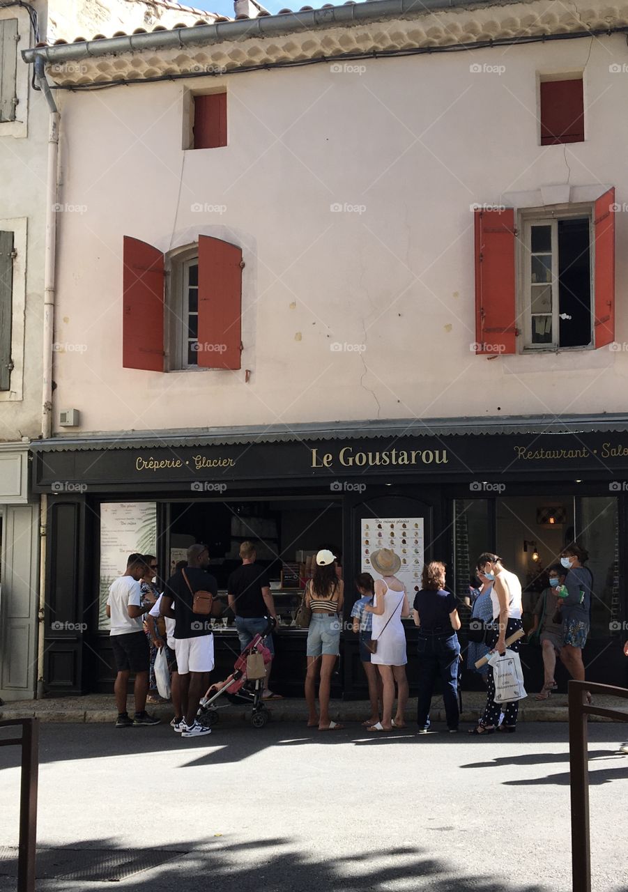 Summertime street in Provence