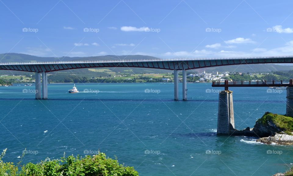 Bridge. Bridge over the river