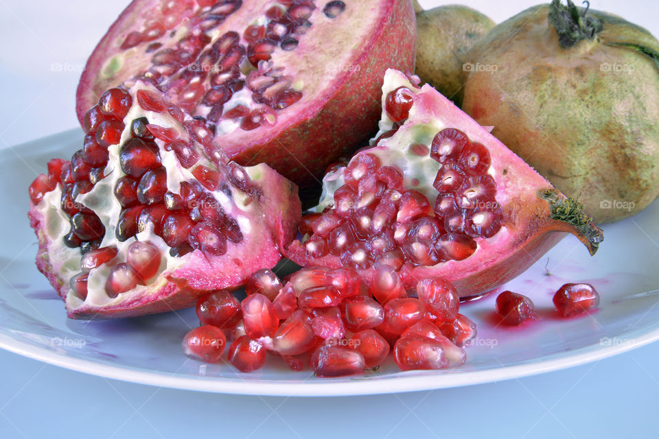 still life with pomegranates