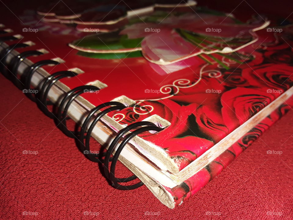 red beautiful book. this is picture of colourful red location.