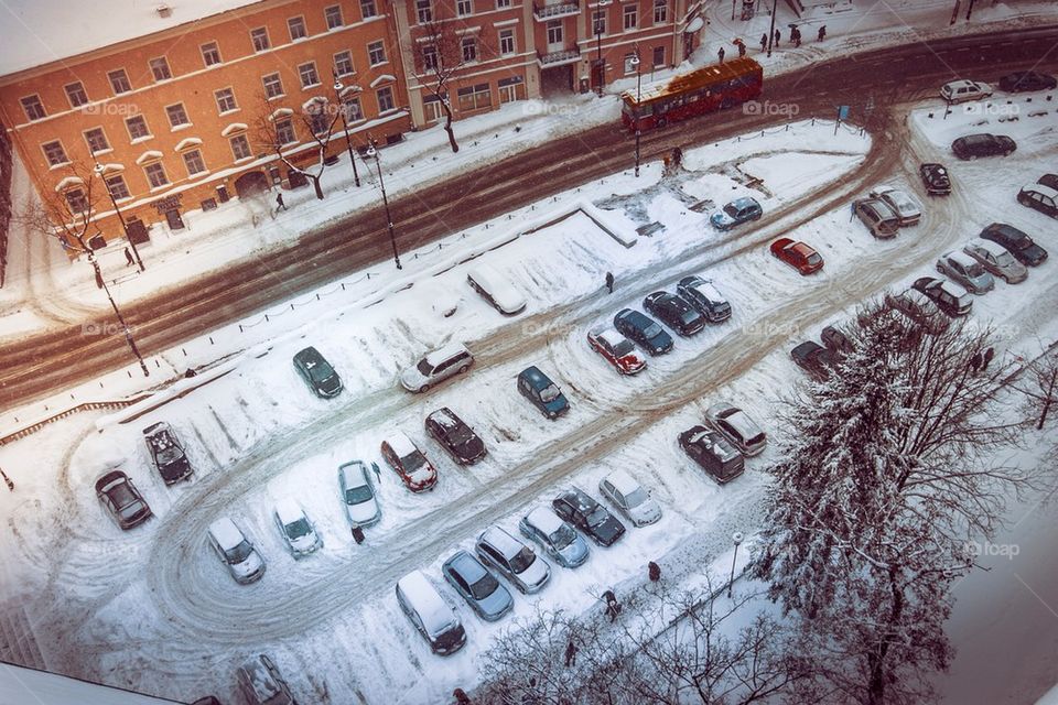 View from Trynitarska Tower on cathedral plaza