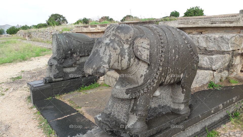 metal elephant structure