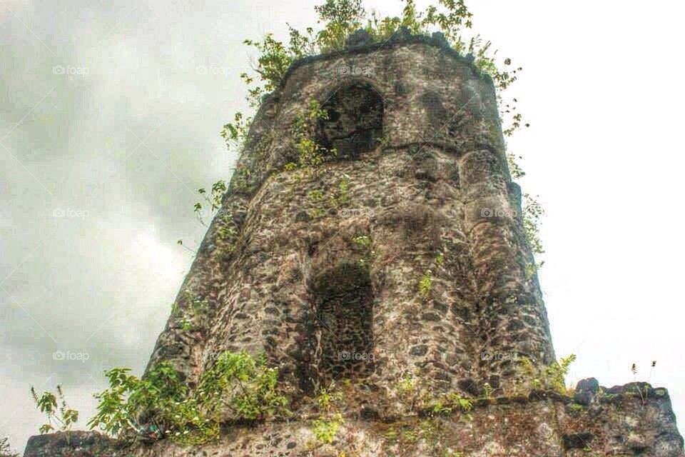 Bell tower of an abandoned church
