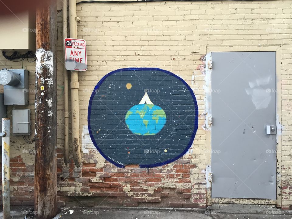 Graffiti, Door, Building, House, No Person