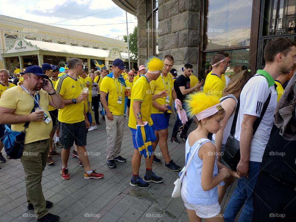 Swedish fans in Ekaterinburg