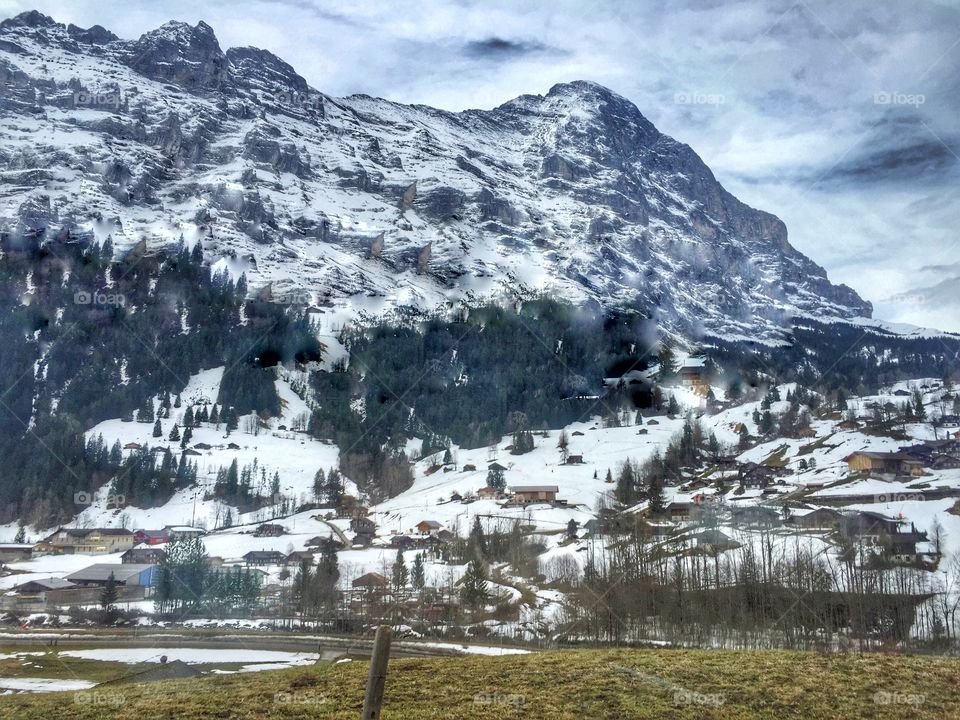 Winter mountain landscape 