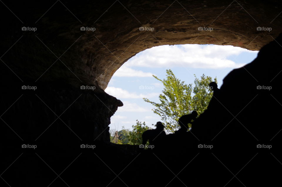 view from in the cave