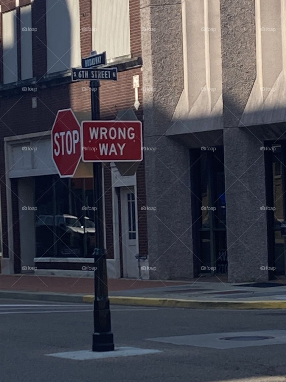 Stop… wrong way 