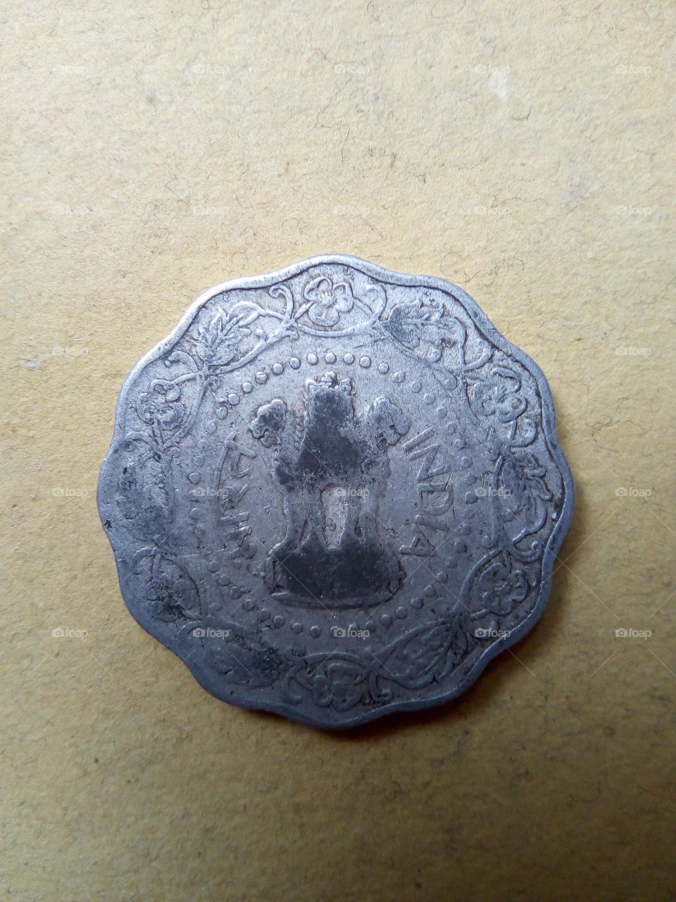 Old Indian 10 Pesa (1/10 of one Rupee) of 1974.