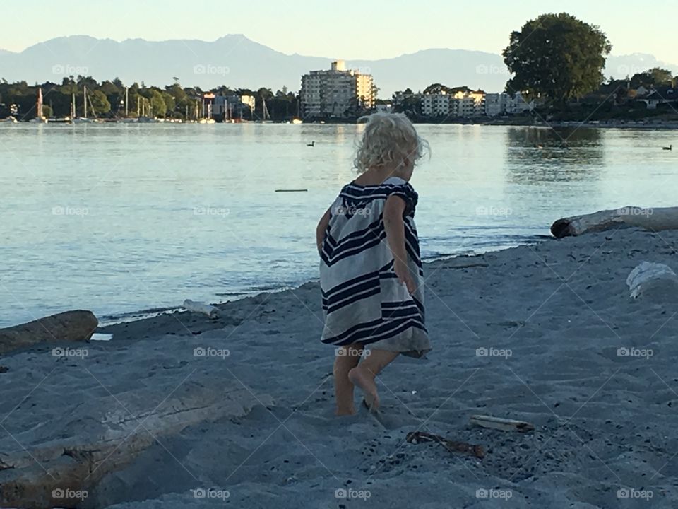 On the beach