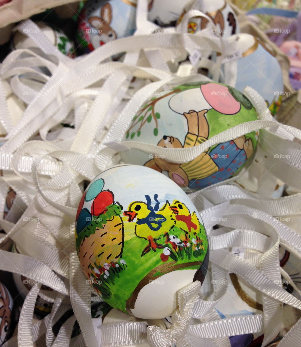 Painted eggs.