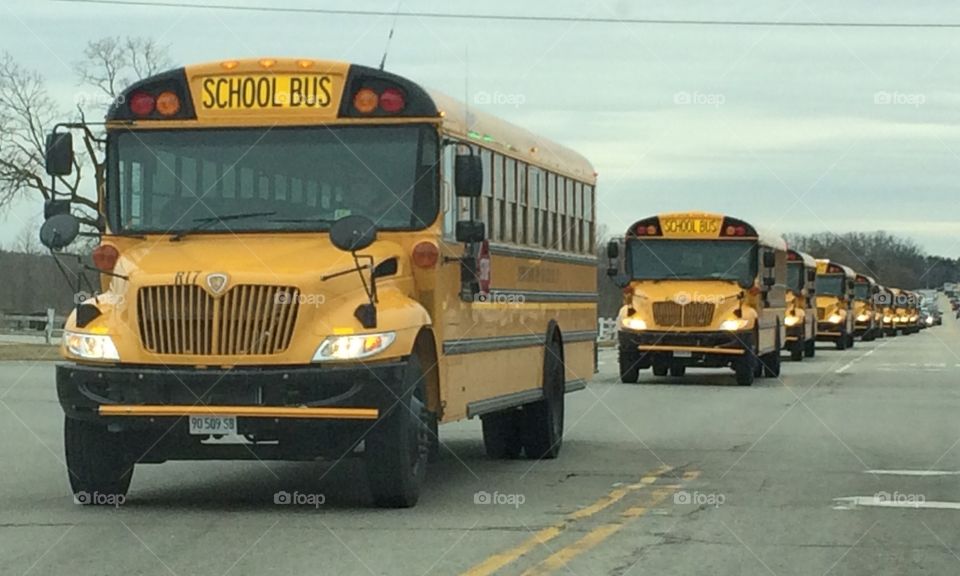 School Bus Convoy