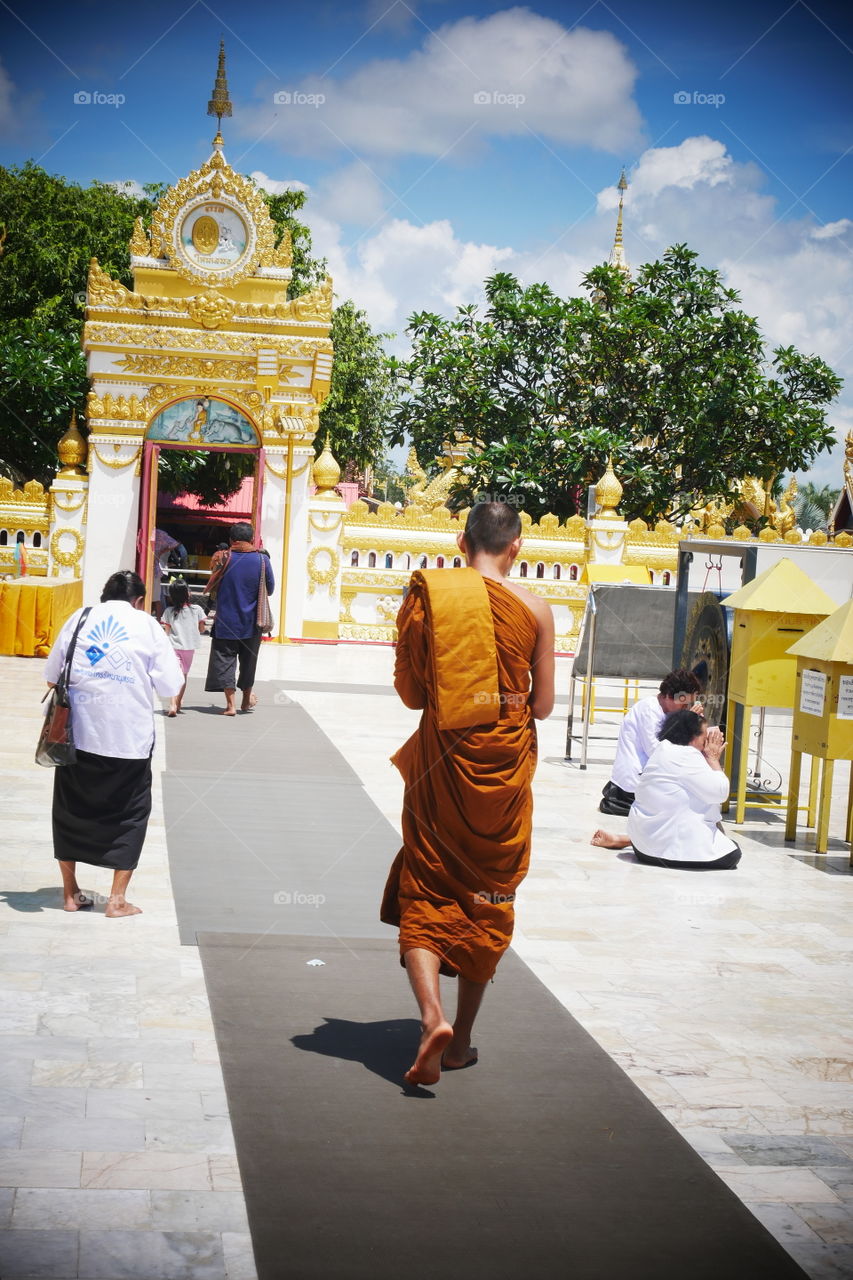 Temple, Religion, Buddha, People, Monk