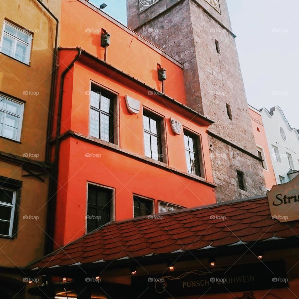 Different colours. Different roofs. Different houses.
