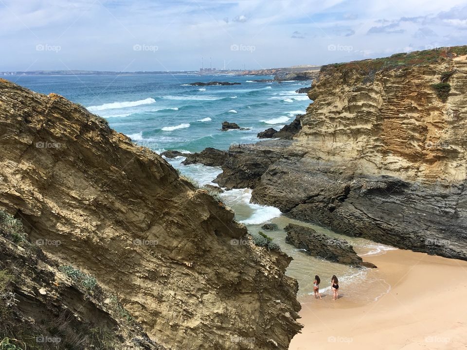 Girls at the beach, Big World small people, Mother Nature , Oceans and Seas, Landscape 