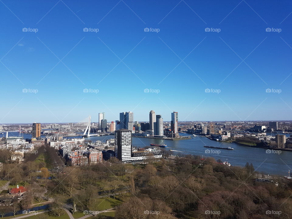 View of Rotterdam as seen from the Euromast