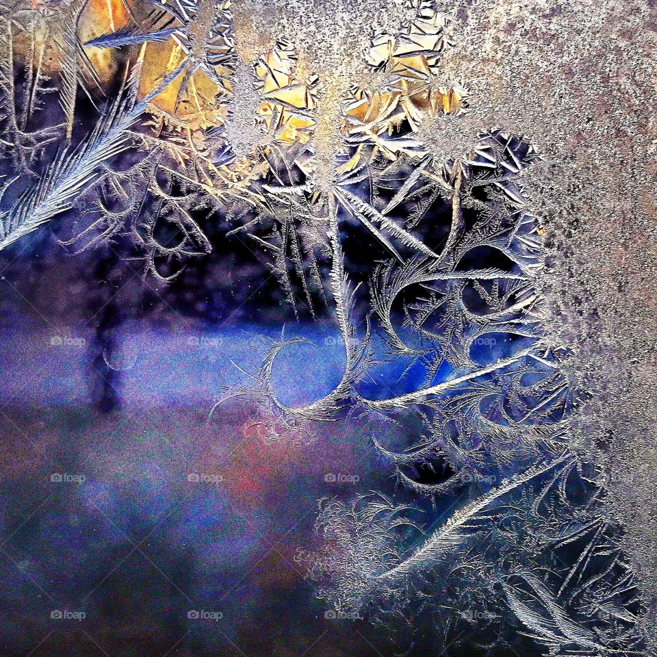Frost on the window 
