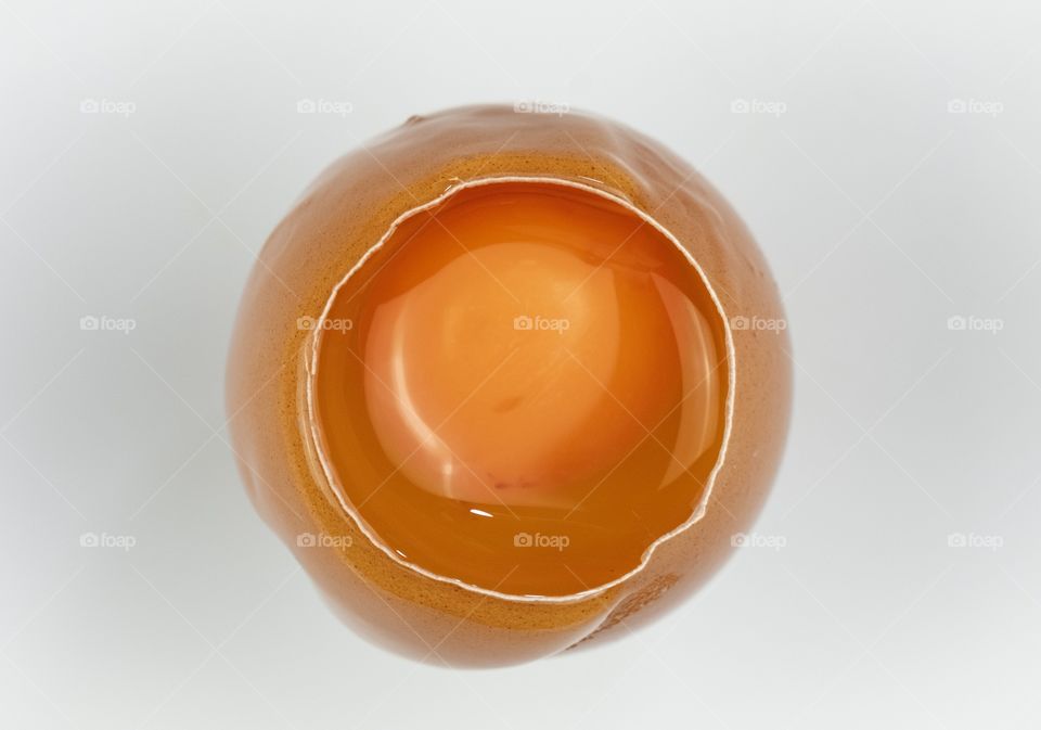 Picture of yolk inside an egg