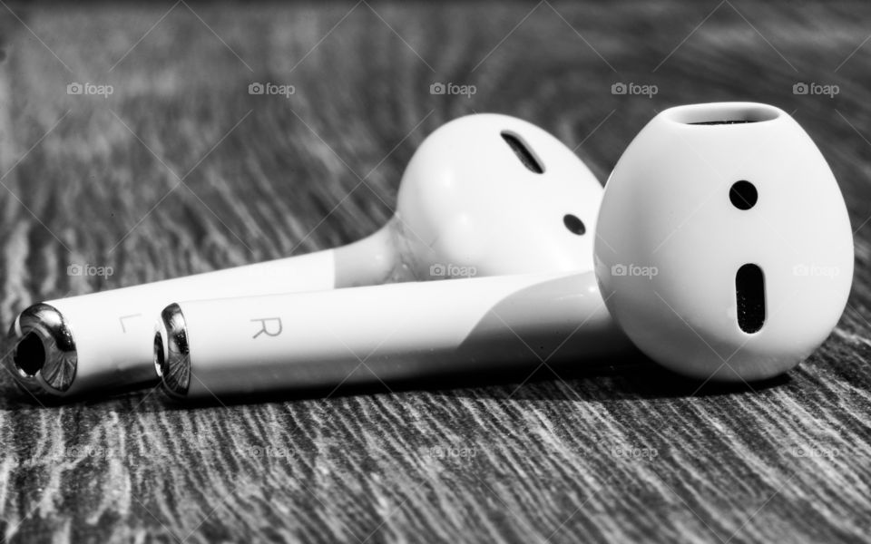 Macro photo of Apple AirPods 