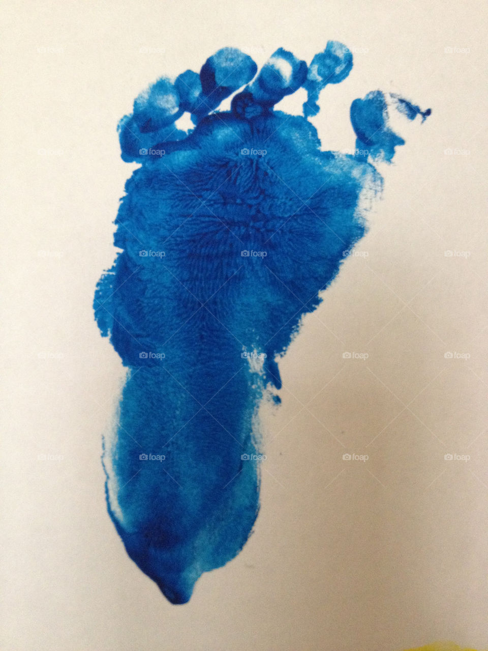 blue baby art paint by laurenvearn